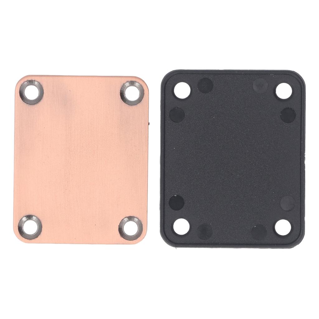 Guitar Neck Plate 4 Bolt with Screws for Telecaster Electric Bass Replacement Supplies Repair Parts