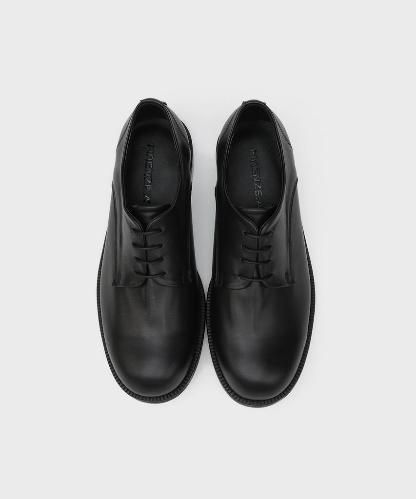 Firenze Atelier [Vibram] Contemporary Wrinkle Derby 1600 [Kip Black]
