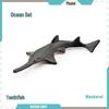 Children's Marine Animal Model Set: Mini Whale, Shark, Dolphin, Turtle, Sea Lion