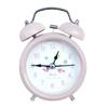 Retro Loud Alarm Clock Double Bell Mechanical Key Wound Silent Pointer Alarm Clock Night Light Clocks Home Decor  wall clock