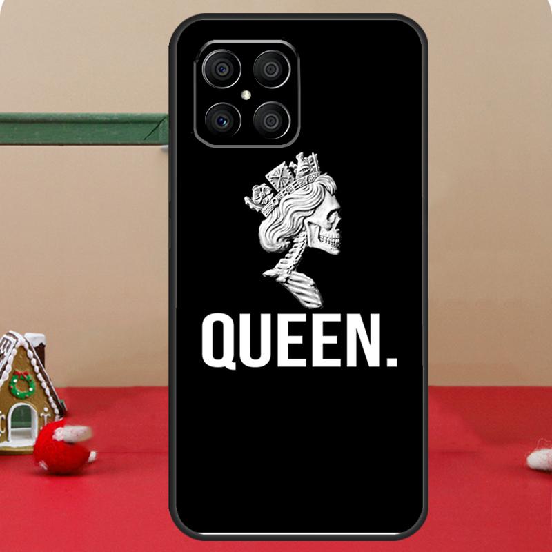 Cute King Queen Crown Case For Honor Magic 8 7 6 Pro Honor 200 400 70 90 Lite X8c X8b X9a X9b X9c X9d Win RT Coque