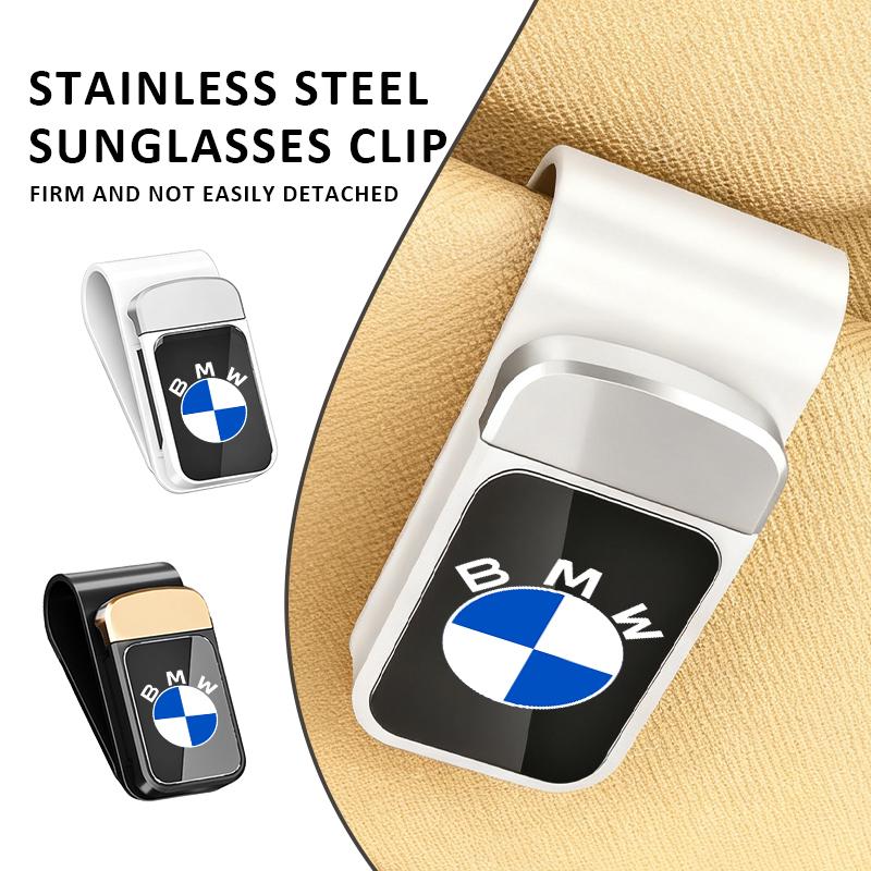 MLKB2 Universal Car Sun Visor Sunglasses Holder Storage Glasses Clip For BMW M3 M5 X3 E93 F10 F20 F30 F40 F15 F25 F26 F31 F49 F86