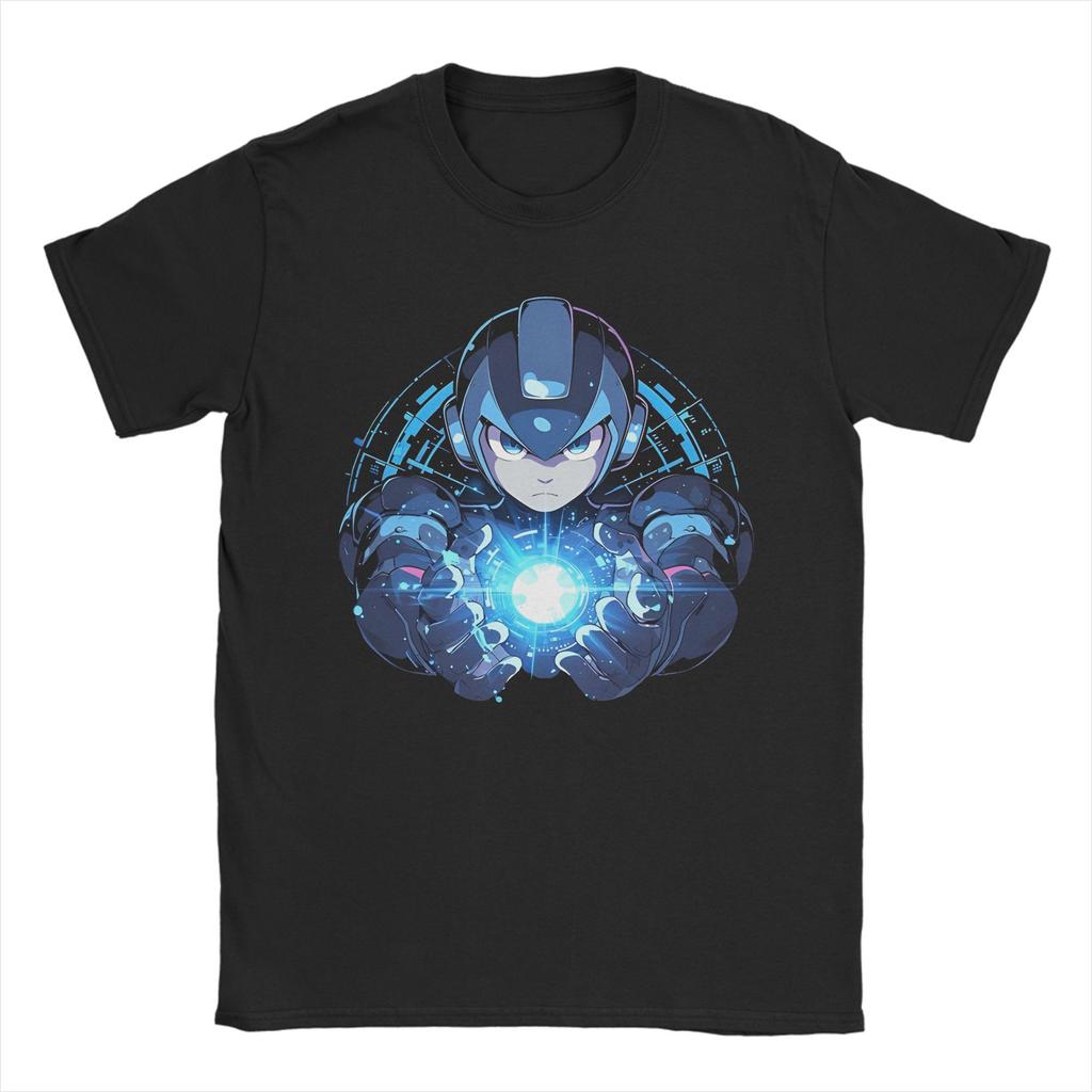 Streetwear Megaman X Zero Art T-Shirt For Men Women O-neck Short Sleeve Tops Shirts  Cotton Summer Clothing