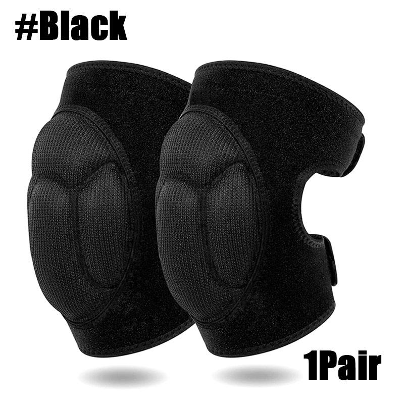 

1 пара наколенников для уборки полов в доме, садовых работ, наколенники с мягкой внутренней подкладкой, регулируемые наколенники, подходящие для сада S чёрный