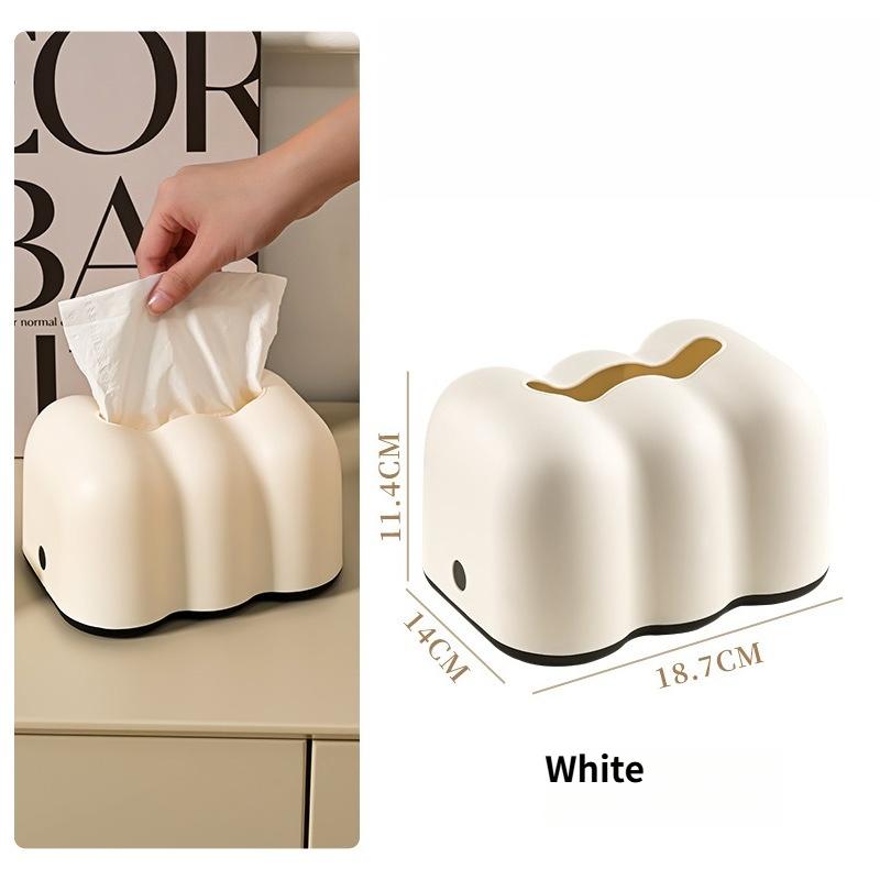 

Cloud Lift Tissue Box Spring Mechanism Stylish Desktop Paper Holder for Living Room Home Decor Creative Ins Style