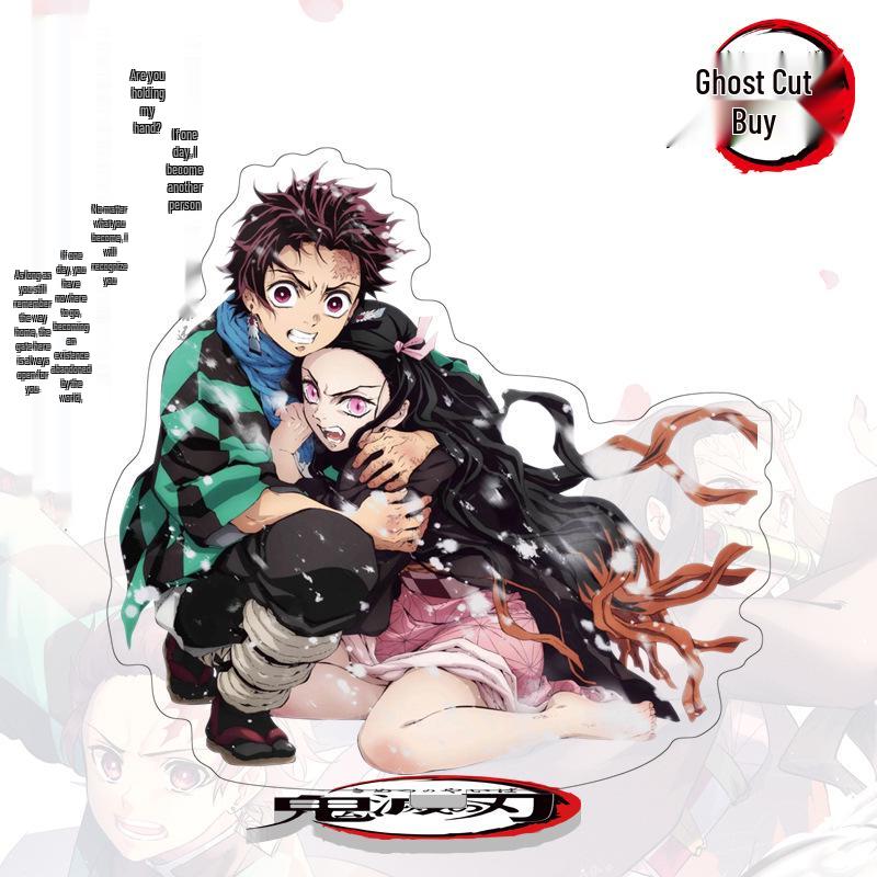 Demon Slayer 40-1 Duży Akrylowy Standee: Kolekcjonerska figurka Tanjiro i Nezuko