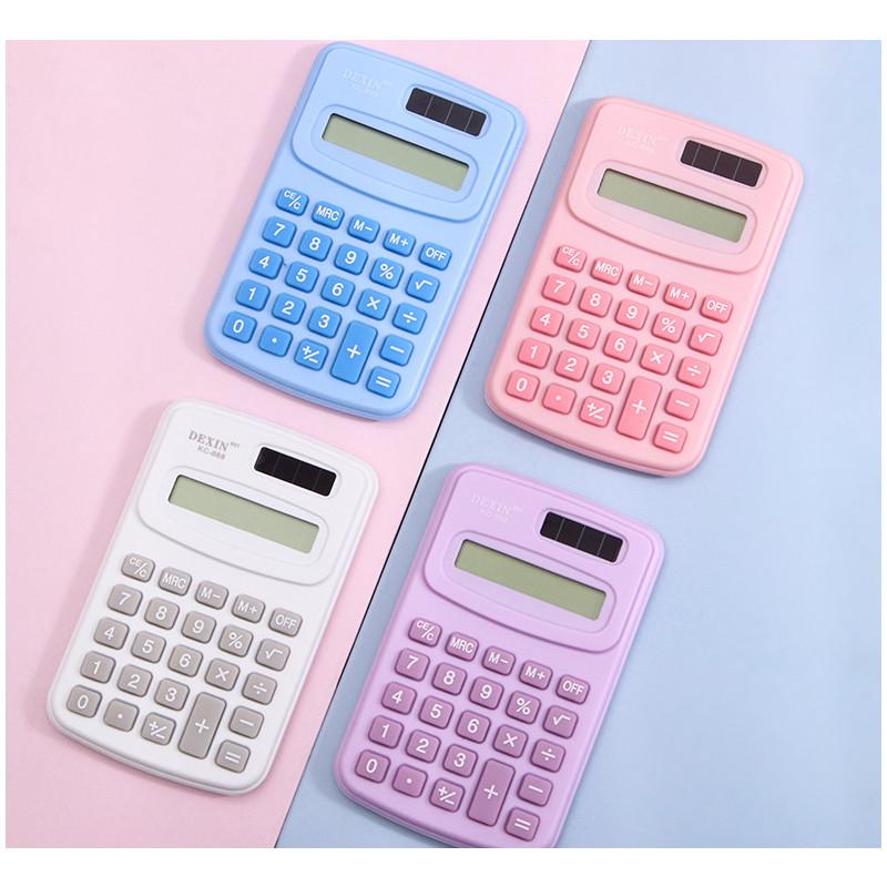 Mini Calculator Slim Solar Power Studentstest Stationery Office Easy Gift Carry