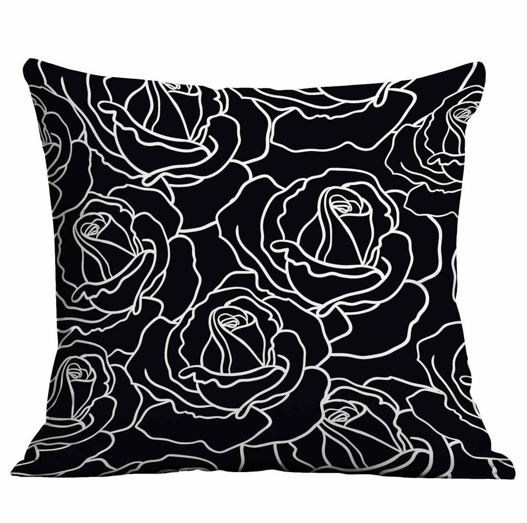 Simple Plant and Flower Pillowcase Home Cushion Pillowcase Decoration
