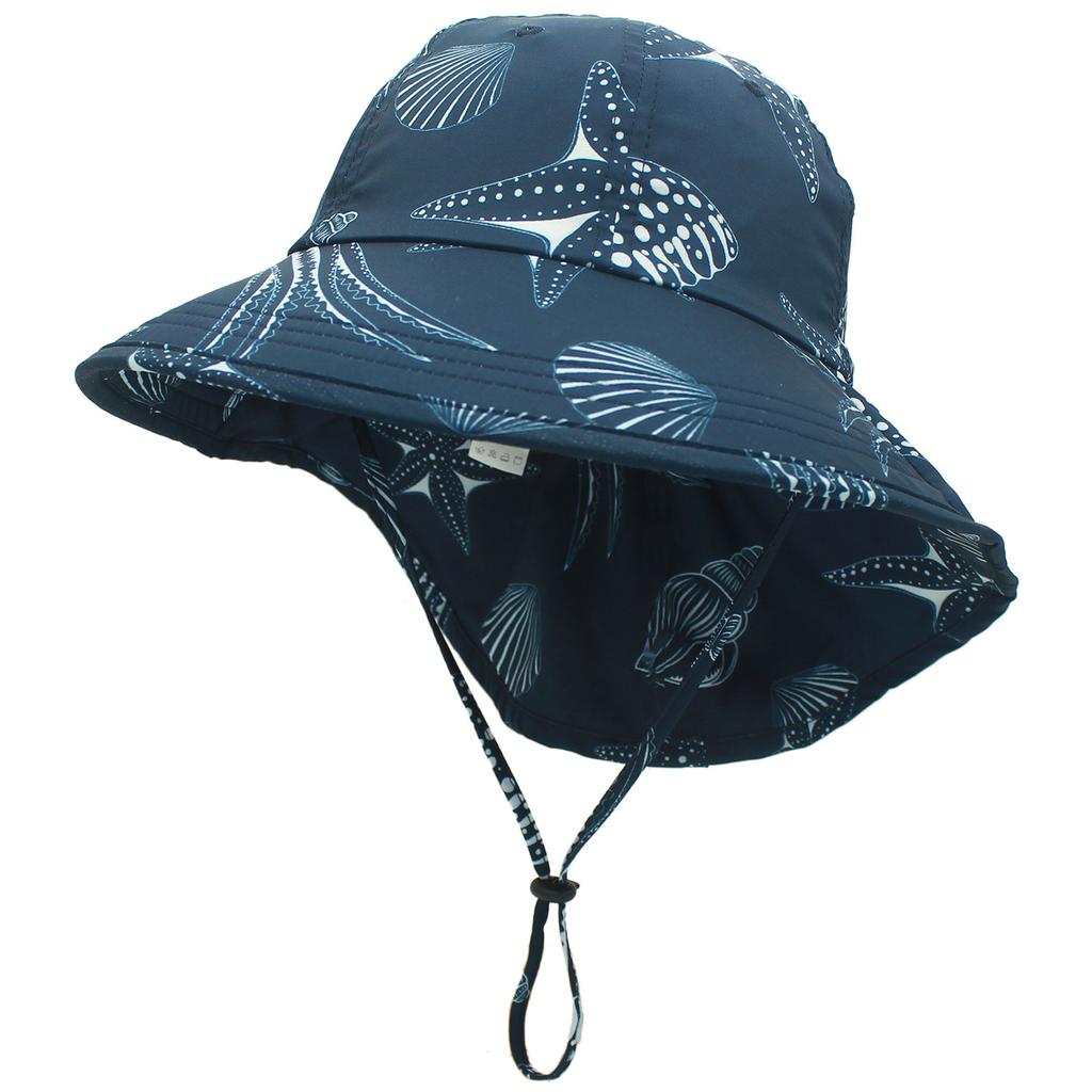 Children's sun hat baby sun hat boys hat summer girls beach sun hat big brim neck hat