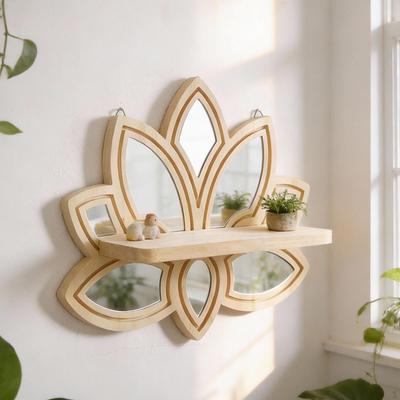 Lotus Wandregal Kunst Dekoration Vielseitig Dekorativ Hängend Zuhause für Wohnzimmer