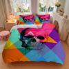 3pcs Bedding Set Skull Vibrant Includes 1 Comforter + 2 Pillowcases, Without Pillow Inserts, Soft Comfortable,a0909069
