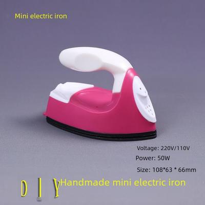 Small DIY Electric Iron for Children's Crafts - Creative Heat Transfer Tool for Mini Cloth Patches and Hot Diamond Baby Clothes
