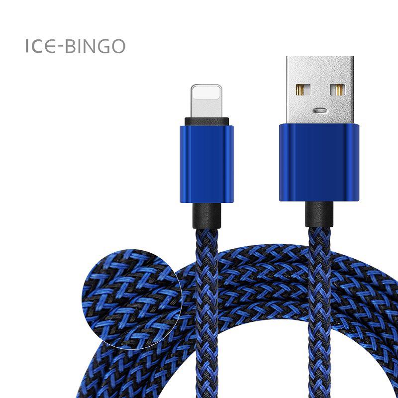 iPhone Charger Cable 2m Nylon Braided Apple Charger USB Fast Charging  Lightning Cable for iPhone