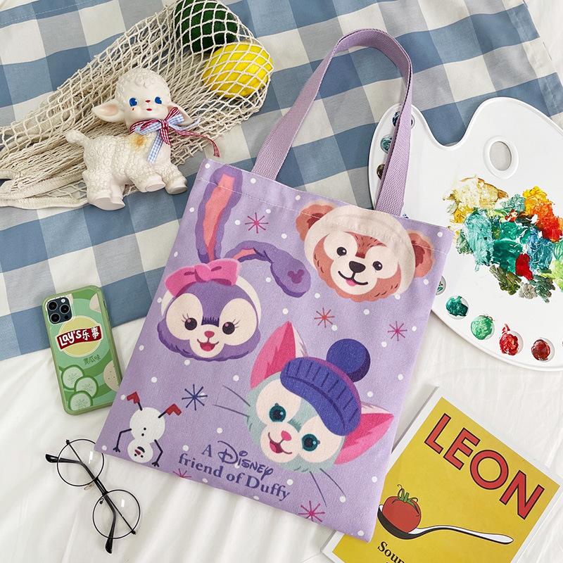 Single shoulder hand-held canvas bag Double-sided printing Class tutoring bag Leisure shopping bag