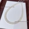 3-4mm Freshwater Pearl Semi-Finished Necklace for DIY Beading