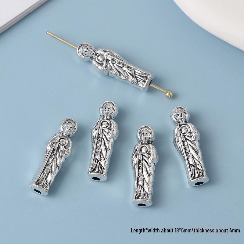 Συλλογή Κοσμημάτων με Χάντρες από Κράμα Cross Knight Our Lady: Χειροποίητα DIY βραχιόλια, κολιέ και σκουλαρίκια υλικά