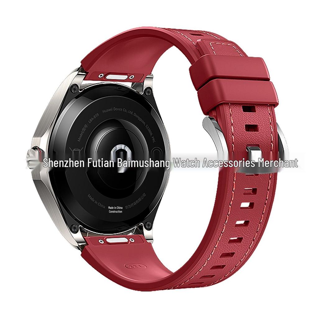 Huawei Watch Buds2 Genuine Leather and Silicone Quick Release Band for Huawei GT6