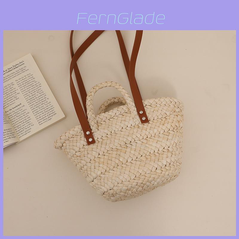 New Fashion Corn Husk Woven Bag Sweet And Fresh Style Handmade Woven Bag For Women Medium Size
