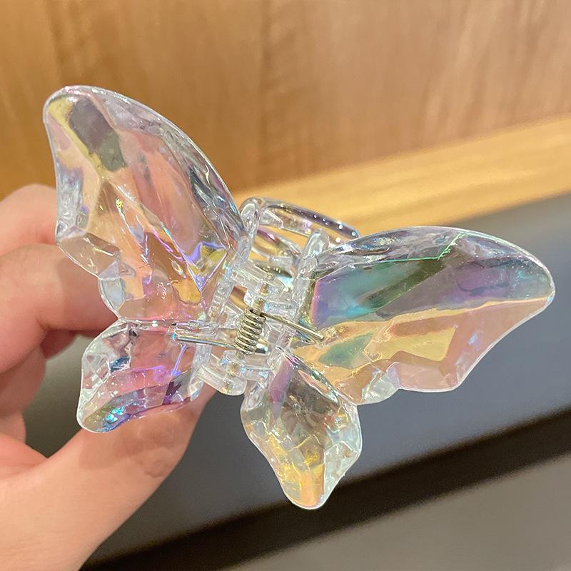 8 Style Transparent Mini Hair Pins Claw Crab Girls Women Barrette Acrylic Butterfly Hair Clips Korean Hair Accessories