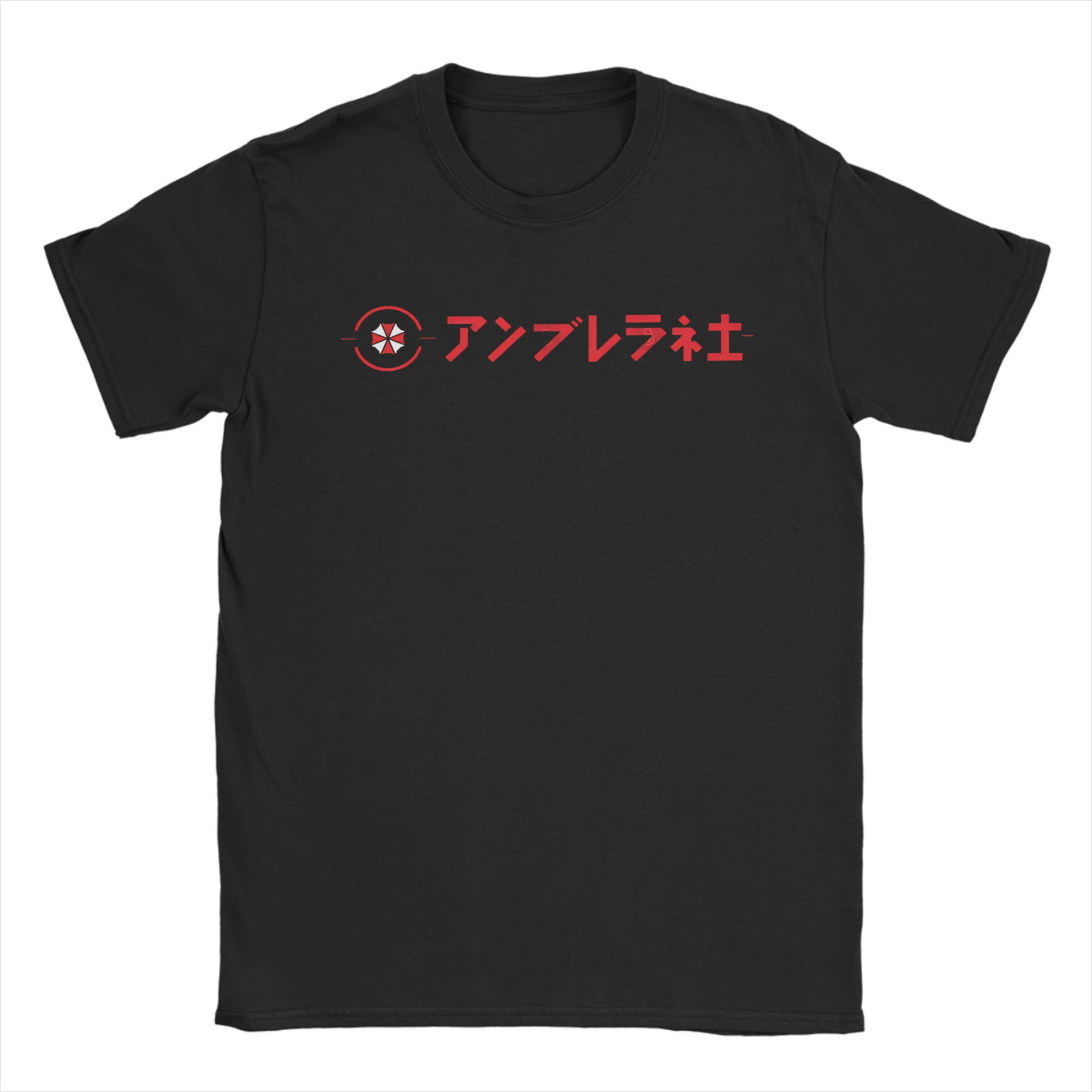 BenberFashion Resident Eviling 4 Umbrellas Corporation T-shirt voor Heren Japans Horrorspel 100% Katoen T-shirt Korte Mouw T-shirts Tops 3XL
