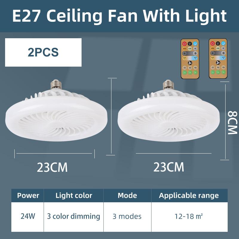 30W 24W Ceiling Fans Light  85-265V Ceiling Fans with Light and Remote 3 Colors Dimmable Ceiling Lamps for Kitchen Bedroom