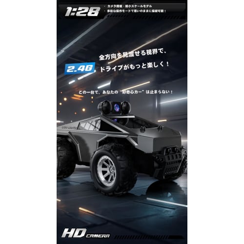 KFPLAN KF29 1:28 Scale RC Car with Wi-Fi Camera, First-Person View Off-Road Car, App Controlled, Photo/Video Recording, Gift/Toy for Boys and Adults,