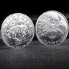 Eagle Head Knight Commemorative Medal Metal Plated Gold and Silver Coins Collection Crafts Ornament Commemorative Coins Metal Crafts