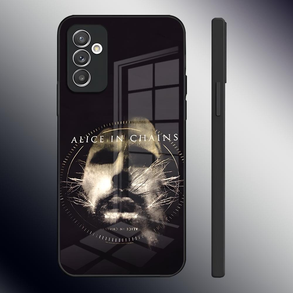 Heavy Rock Band-Alice In Chains Phone Case For Samsung S26 S24 Ultra S23 S22 S21 Fe S25 Plus A54 A34 A24 A53 A13 A16 Glass Cover