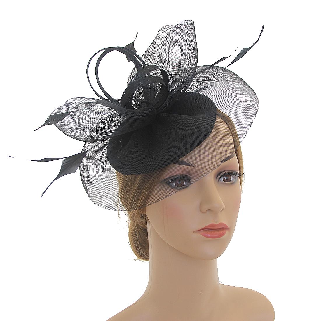 

Большая повязка на голову Aliceband Hat Fascinator Weddings Ladies Day Race Royal Ascot чёрный