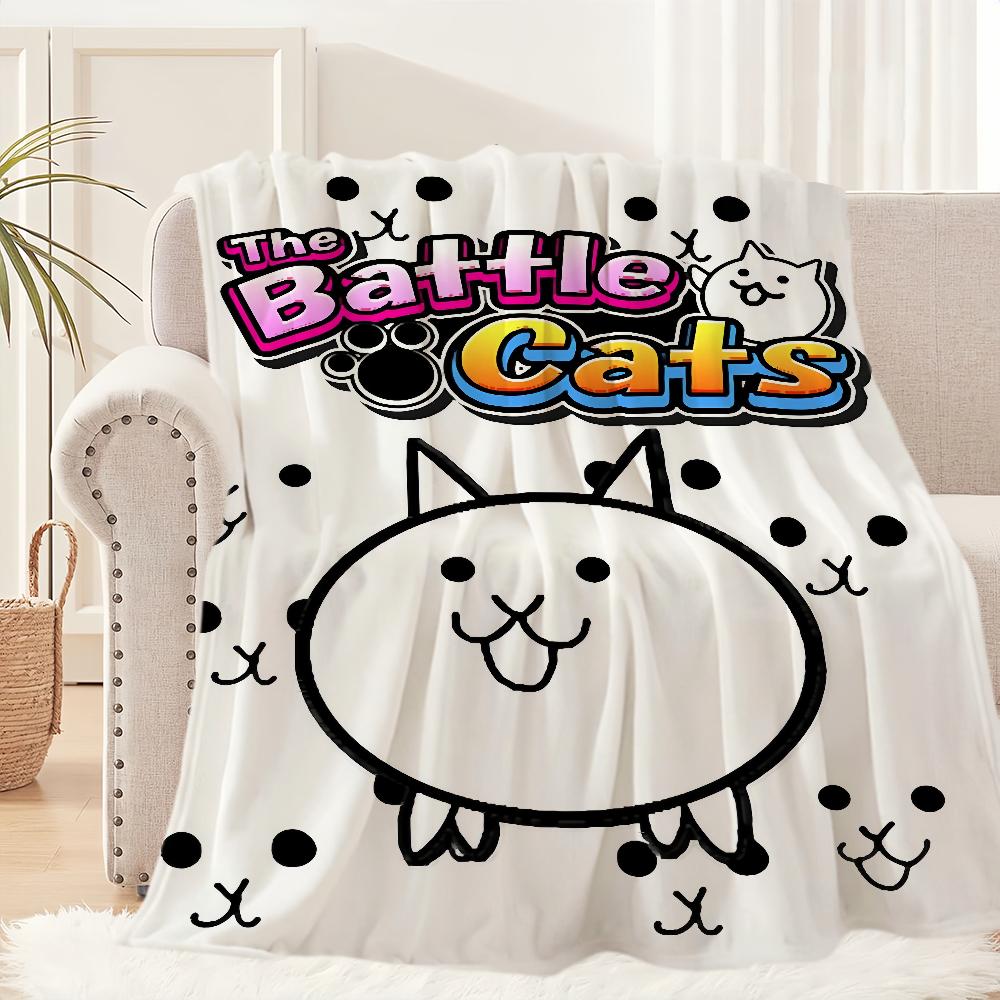 Game art Warm Soft Plush Nap Blankets Sofa rug for Living Room The B-Battle Cats Office Bedroom Home Travel Kid Gifts Flannel