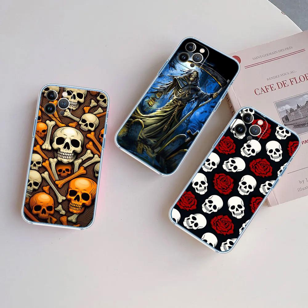 CJ63 Grim Reaper Skeleton Skull Phone Case for Motorola Moto Edge 20 30 40 50 S30 Fusion Ultra Pro Neo Lite + G200 G23