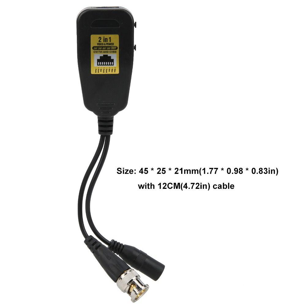 4 PCS Anti Thunder Video Balun Transceiver  Household Use