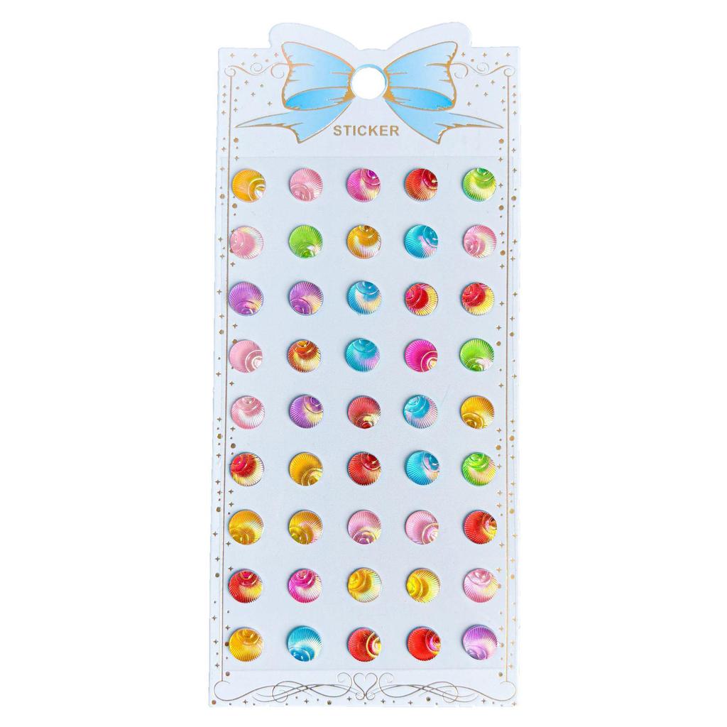 Children's DIY Gem Crystal Stickers - Handmade Diamond Shapes for Girl's Makeup and Decoration