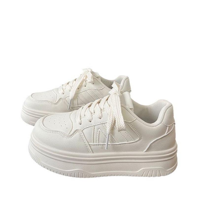 Thick-soled Heightening Little White Shoes Trendy Autumn New Casual Women's Shoes Versatile Student Board Shoes Women