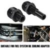 4L80E 6AN x 1/4NPS 8AN Male Flare to 1/4 NPS Transmission Cooler Adapter Fittings Front and Rear Port For GM 1997-2007