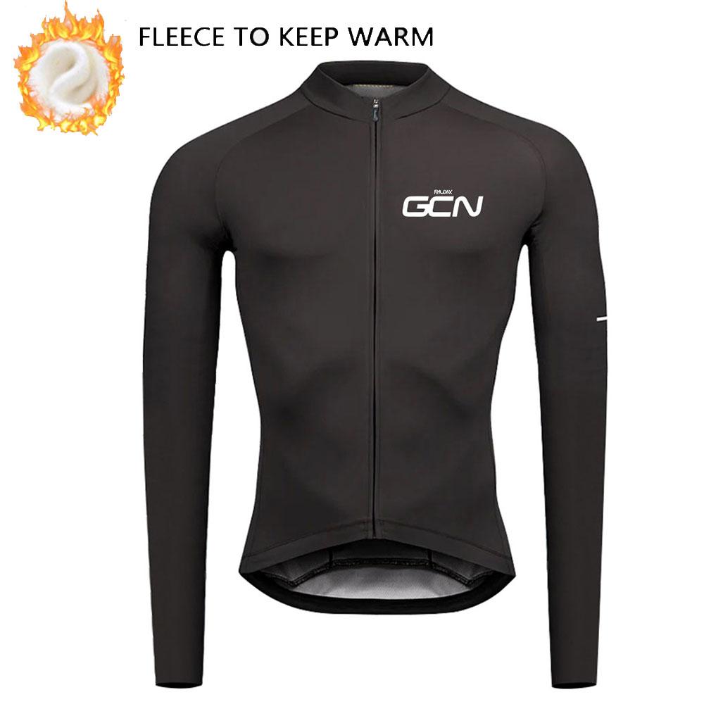 Winter Cycling Clothing 2026 Men's Long Sleeves Cycling Jersey Set Winter Thermal Fleece Road Bike Cycling Clothing