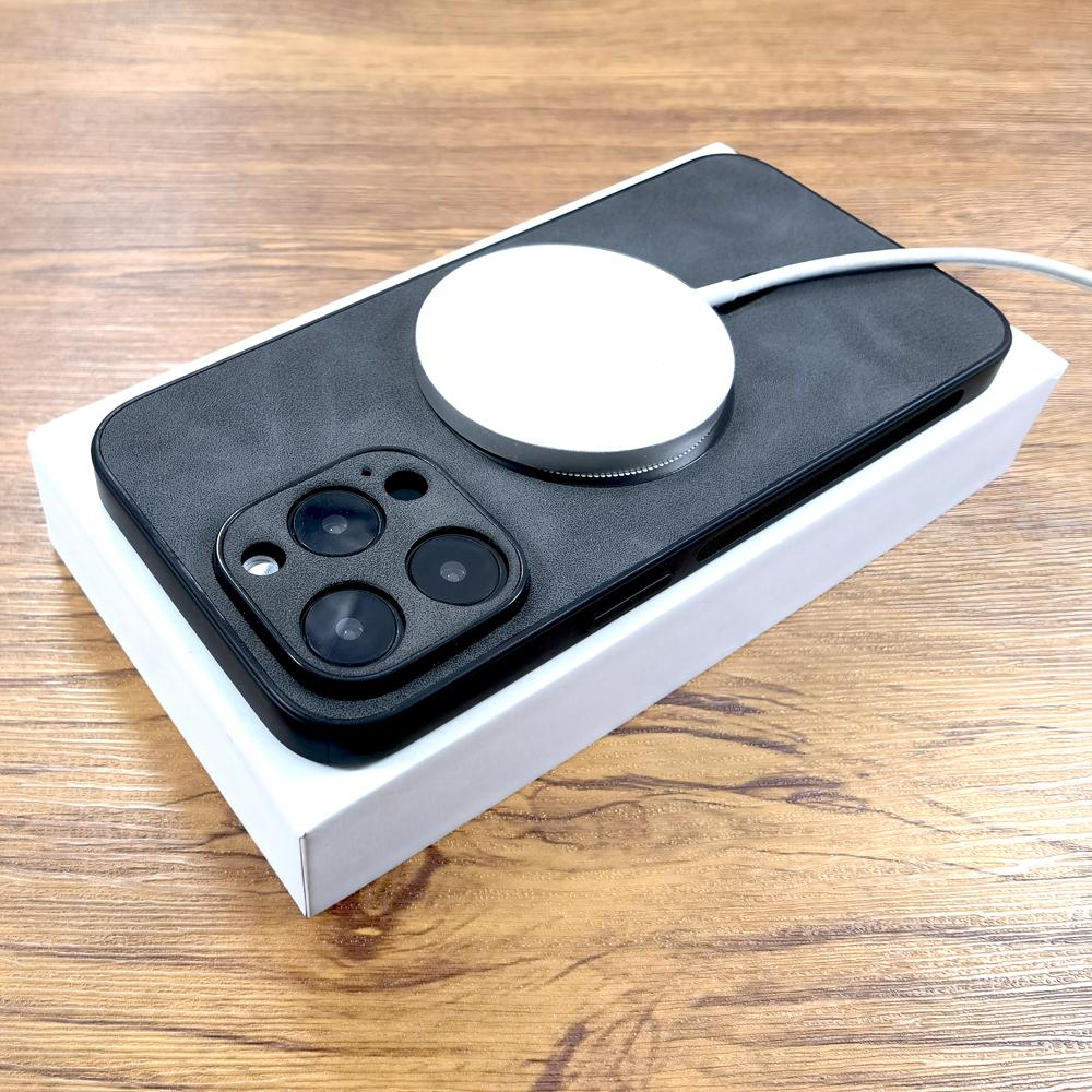 Luxury Leather Retra Case For iPhone 17 16E 16 15 14 13 12 11 Pro Max Air 16Pro 15Pro Magsafe Wireless Charge Mag Safe Cover