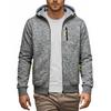 Men's Sweatshirts Jacket Hooded Slim Fit Zipper Stylish Outwear Casual Solid Color Breathable Cozy Fashion Streetwear