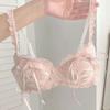 Girls Bras Cute Pink Bras Soft Breathable Sling Backless Underwear Lingerie for Women