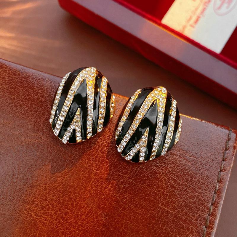 Pendientes de Carrillón de Viento de Perla y Cristal de Aguja Plateada Vintage