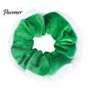 Soft Elastic Hair Bands for Women Christmas Velvet Scrunchies, Ties Girls, Lightweight Holiday Parties Contrast Color Ponytail Holder Accessories