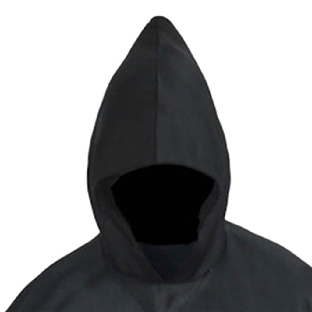 Friar Medieval Robe Costume Cloak Wizard Clothing Monk Hooded Cape for Fancy