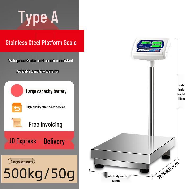 Haozhan Stainless Steel Waterproof Industrial Platform Scale (CN version)