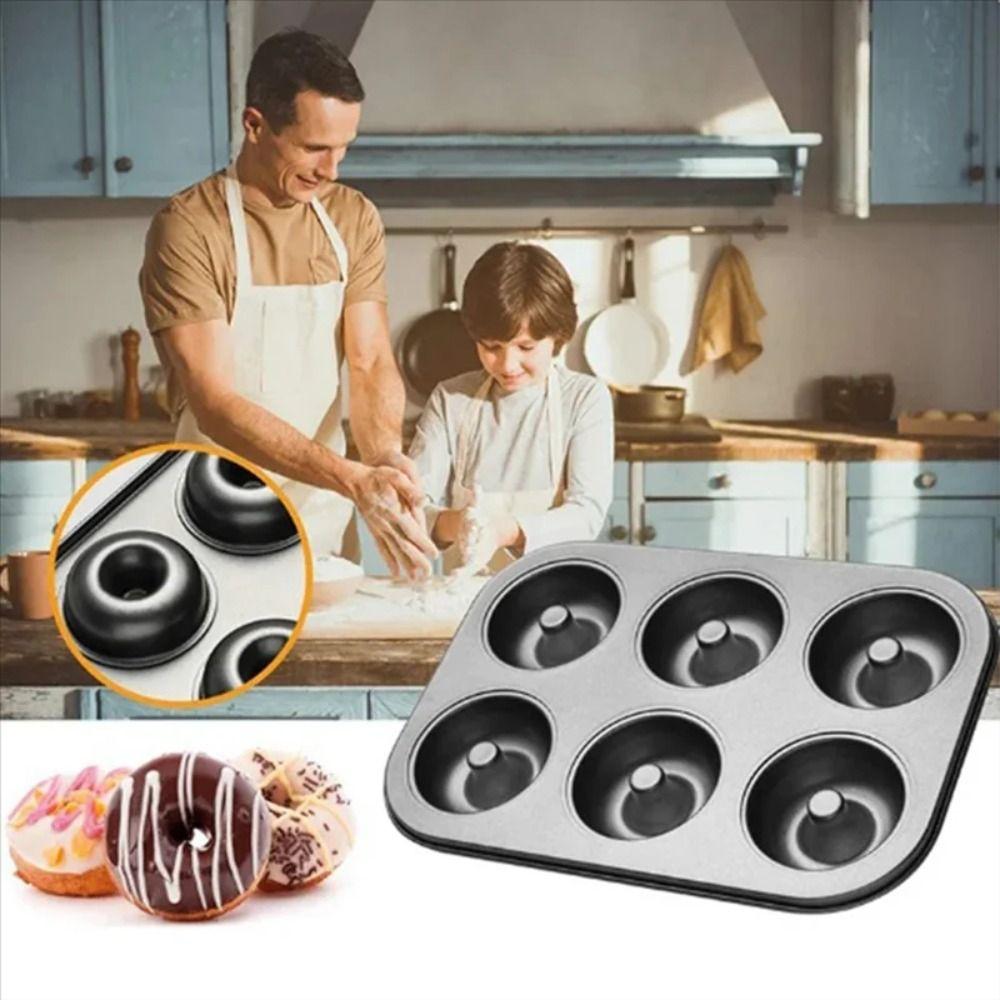 Non-Stick Muffin Pan Carbon Steel Cupcake Mold Kitchen Baking Tool Cheesecake Pan  Bakery