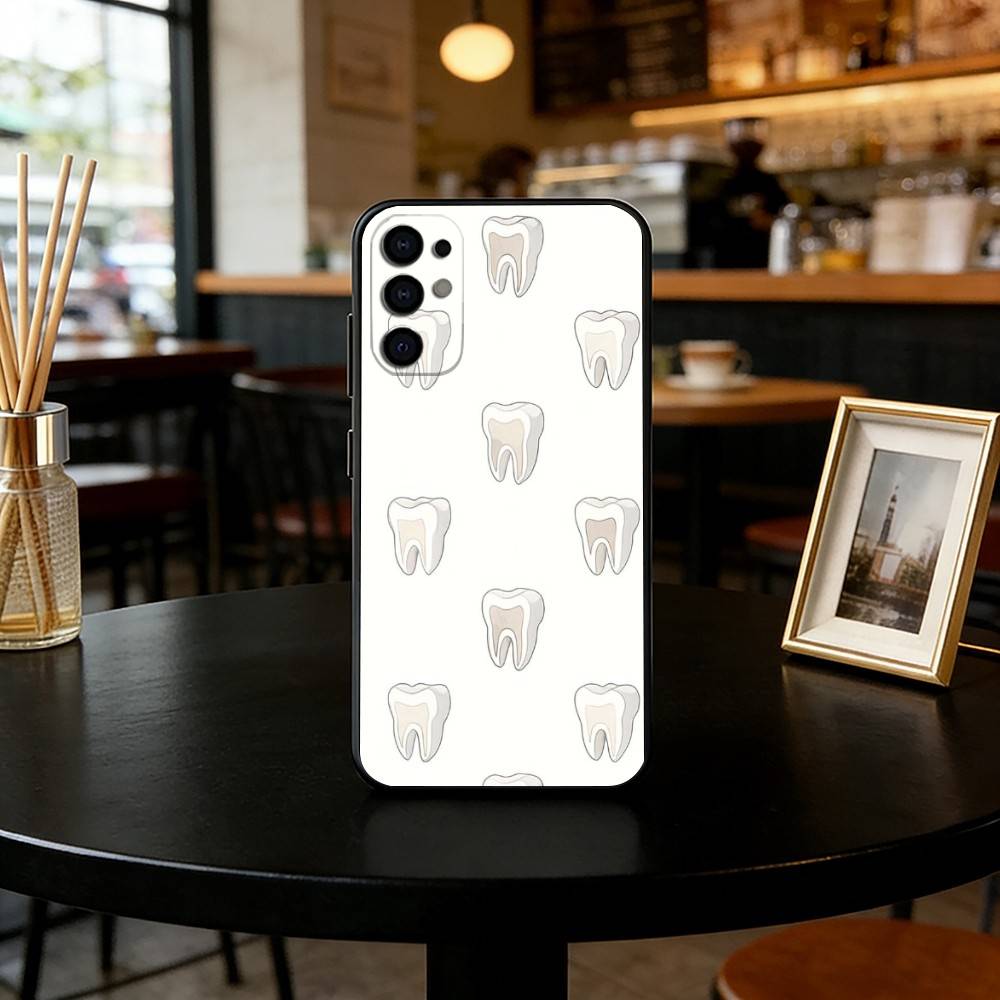 

Dentist Teeth Tooth Collage Phone Case For Samsung S25,S24,S21,S22,S23,S30,Ultra,S20,Plus,Fe,Lite,Note,10,Black Cover Samsung S21lite