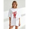 Oversized T Shirt Black Cowgirl Era Graphic Print With Horse And Text For Casual Wear And Western Style Outfits