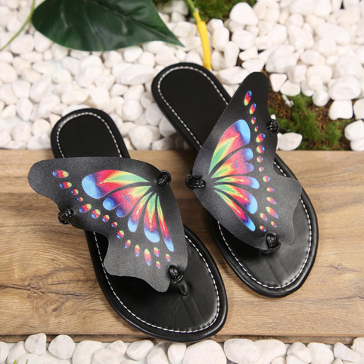 Летние полые дышащие плоские тапочки — фото 8