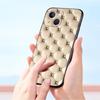 Quilted Texture Sofa Pattern Crown Phone Case For iPhone 17 16 15 Pro Max 11 12 13 14 7 8 Plus SE 2020 X XR XS Cover Soft Black