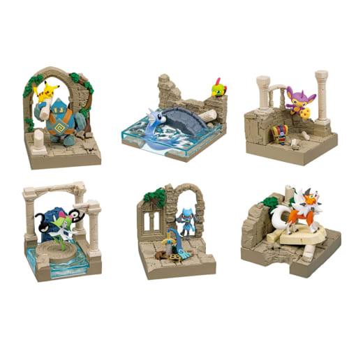 

Re-Ment Pokemon Diorama Collection: Castle Ruins, 1 Box, Approx. H90 x W140 x D50mm, Made of PVC