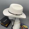 Spring And Summer Men'S Sunscreen Cowboy Hats, Holiday Style Straw Hats, Foldable Straw Hats For Children